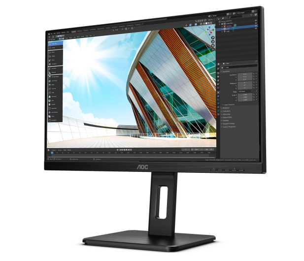AOC 23,8'' Q24P2Q Czarny - 637286 - zdjęcie 4